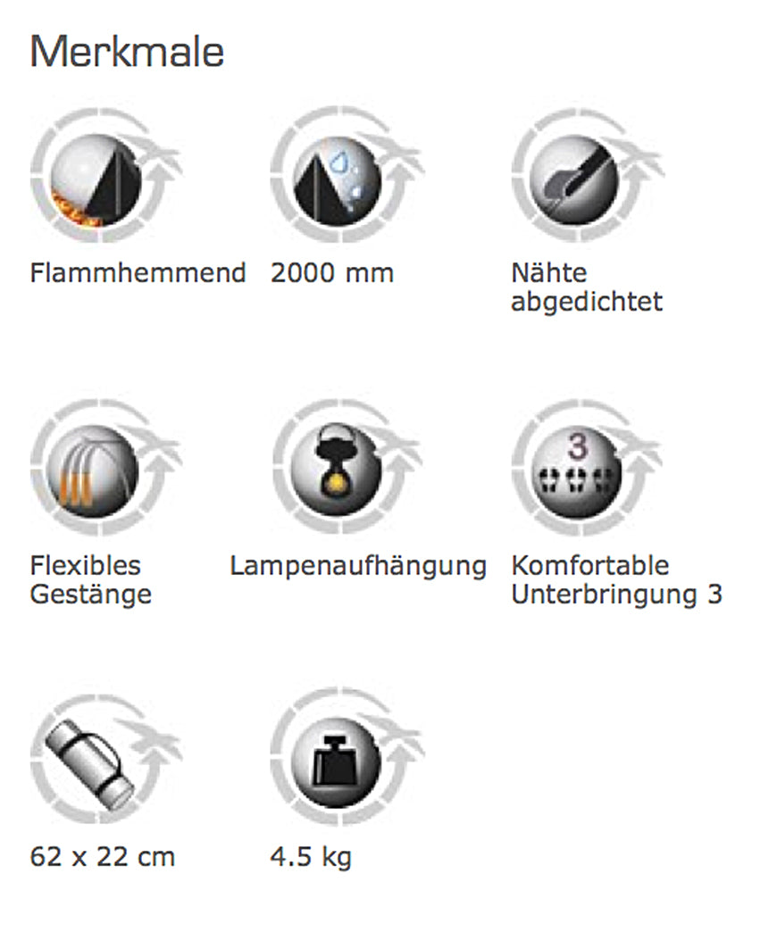 Easy Camp Eclipse 300 Kuppelzelt mit Vorraum
