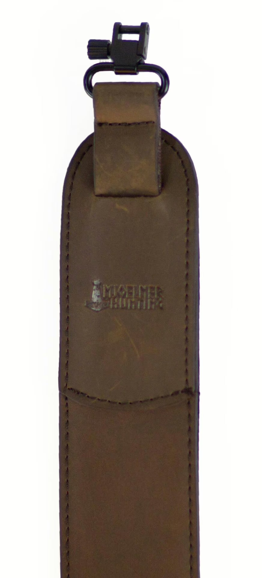 Leder Gewehrriemen mit Neopren braun