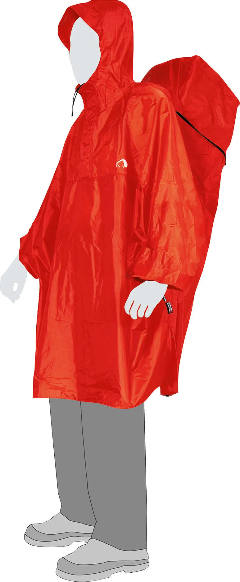 Tatonka Cape\Regenponcho XS rot