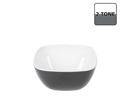 Bowl Square Melamin Small 2-ton Grau Schale