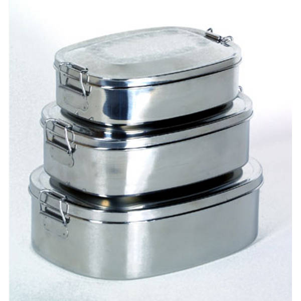 Edelstahl 'Proviantdose' mittel 0,75 L - Basic Nature - Wildnissport