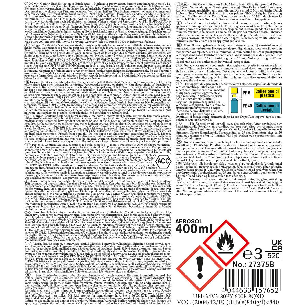 Farbspray Army 400ml Nato - Grün matt - MFH - Wildnissport