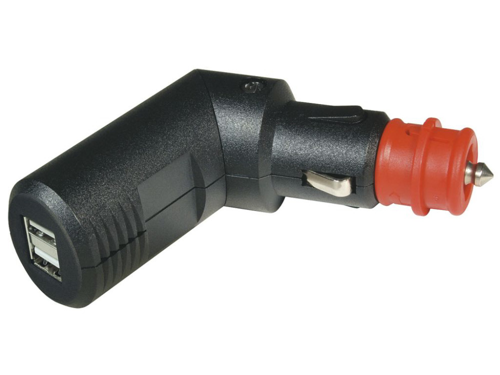 ProCar Winkelbarer Doppel USB-Ladestecker 4,2A