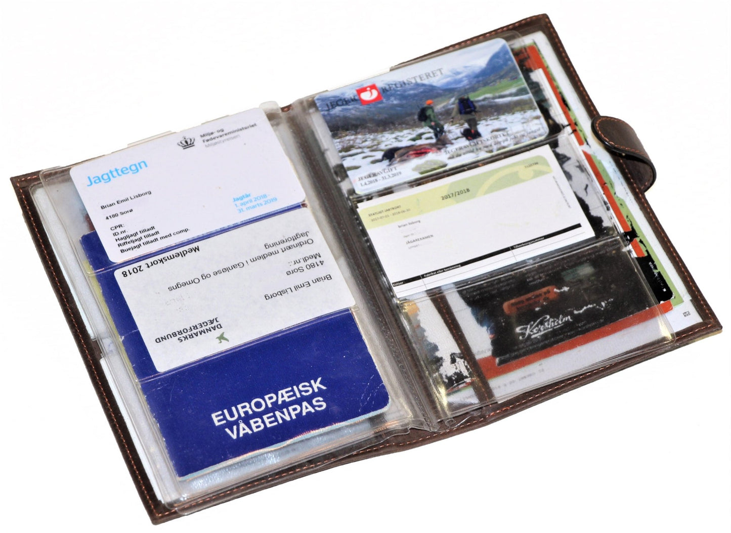 Jagdscheintasche Leder - Mjoelner Hunting - Wildnissport