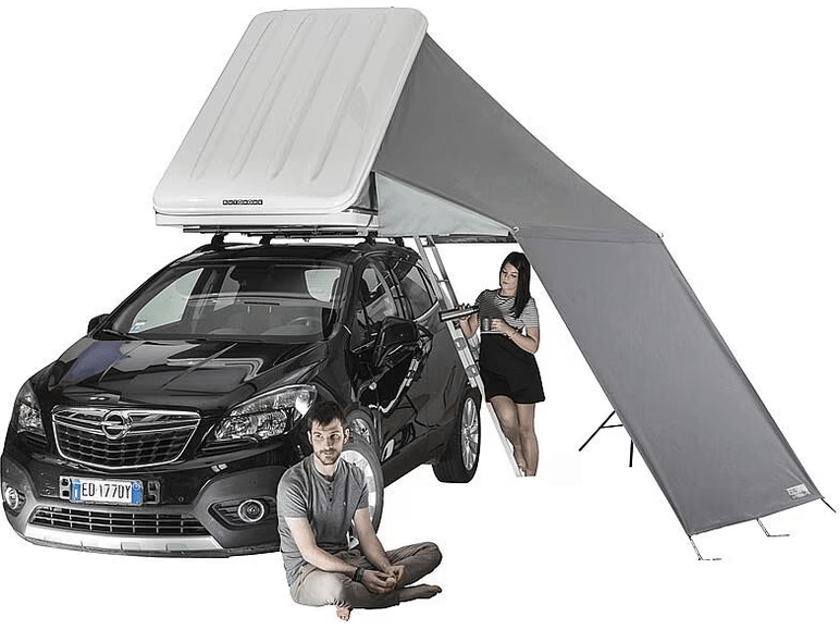 MOERVA AirPass Sonnensegel für Dachzelt Grau (200x150) - AutoHome - Wildnissport