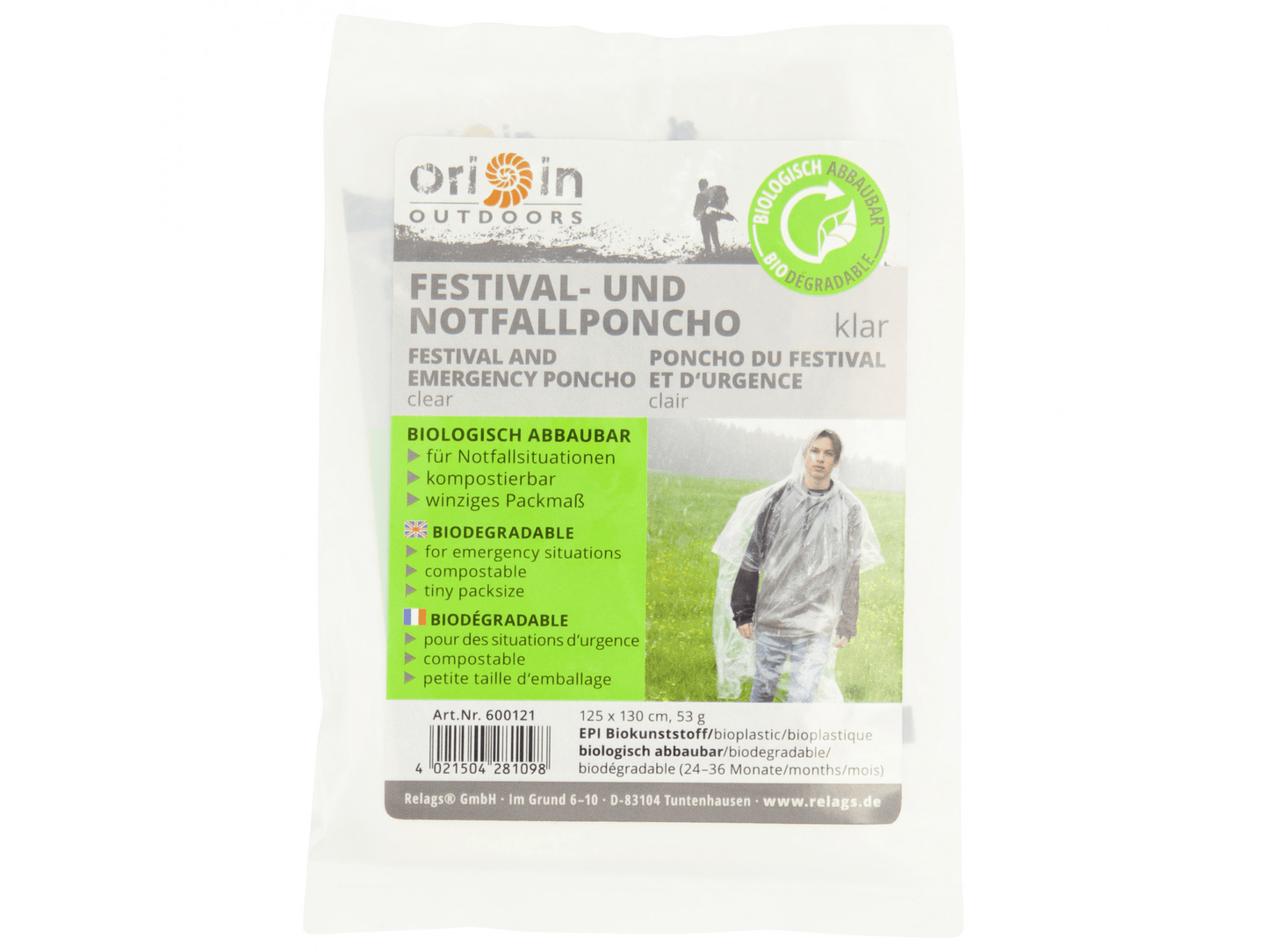 Origin Festival Notfall - Poncho - Origin - Wildnissport