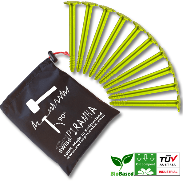 Pegs GS150 (Tasche mit 10Stk.) 150mm Zeltheringe - SwissPiranha - Wildnissport