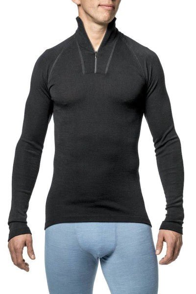 Zip Turtleneck LITE XXS Black Unterhemd - Woolpower - Wildnissport