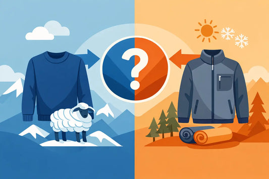 Merino Pullover oder Fleece - was passt?