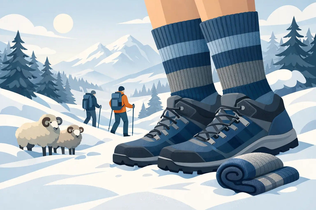 Beste Merino Socken für die Winterwanderung - Wildnissport