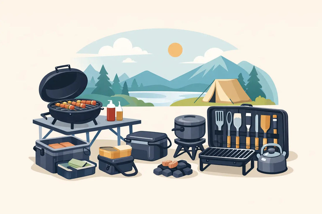Grillzubehör beim Camping platzsparend wählen - Wildnissport