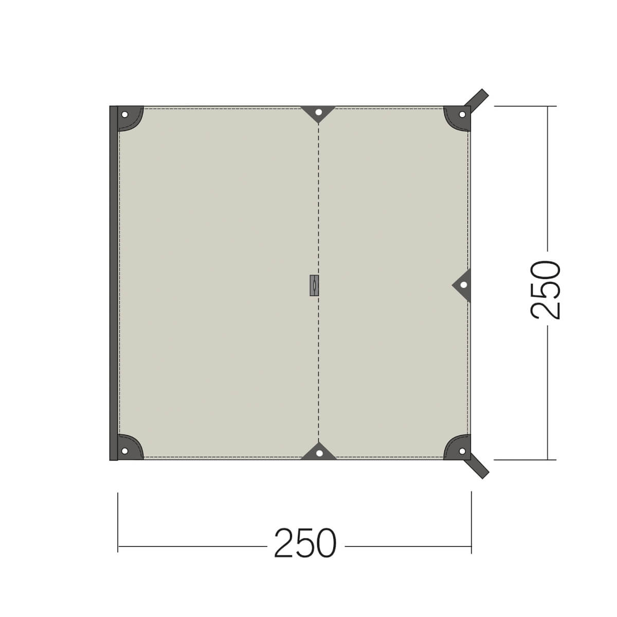 Tatonka Van Tarp TC Sand Beige Sonnen-Vordach für Busse