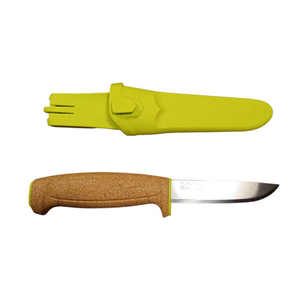 Floating-Knife schwimmfähiges Messer mit Korkgriff Lime Green rostfrei