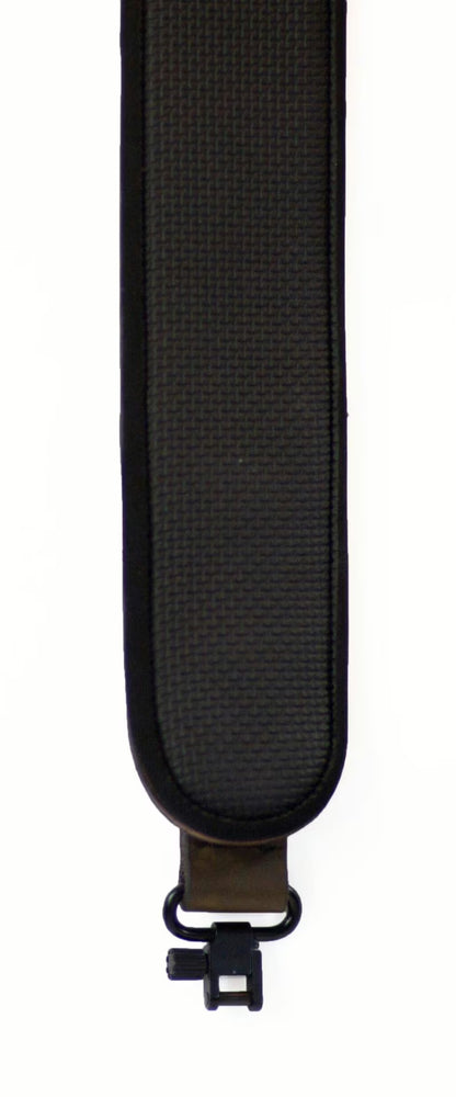 Leder Gewehrriemen mit Neopren braun