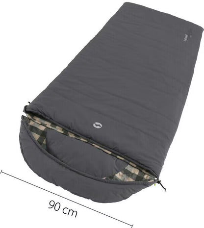 Outwell Camper Schlafsack, grau, Einheitsgröße links