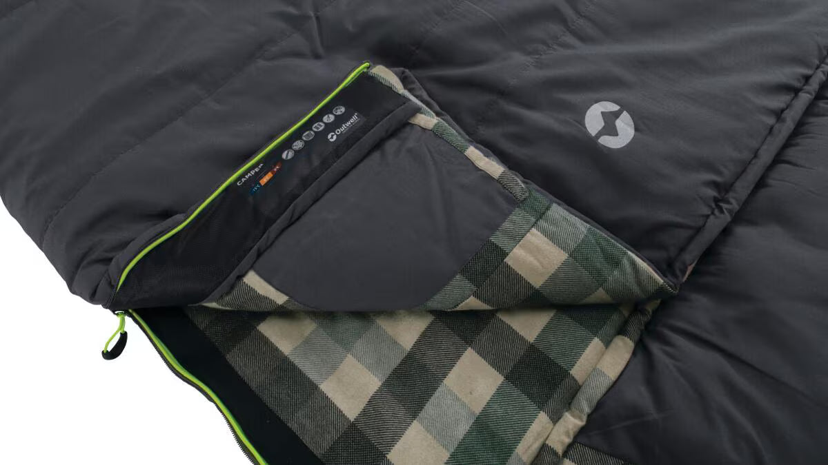 Outwell Camper Schlafsack, grau, Einheitsgröße links