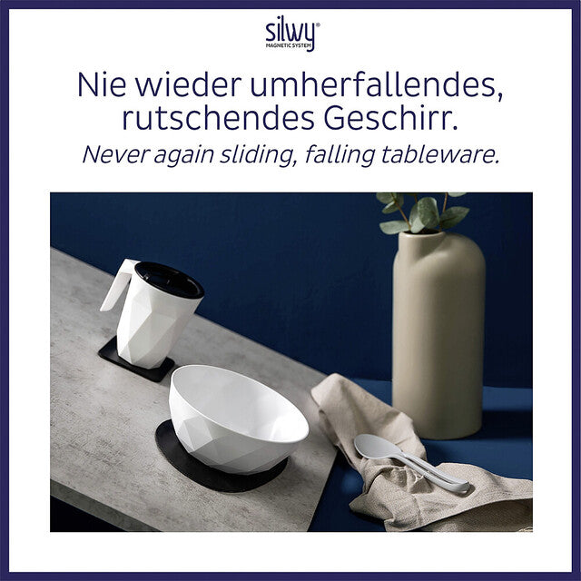 Silwy® Universal-Magnet-Teller (6er-Set) weiß