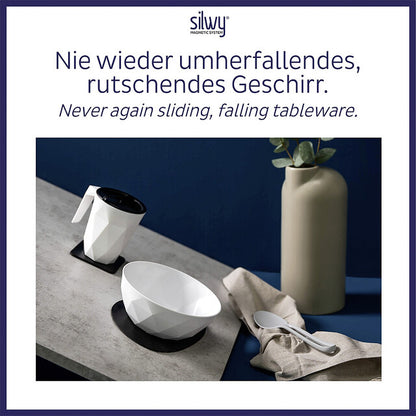 Silwy® Universal-Magnet-Teller (6er-Set) weiß