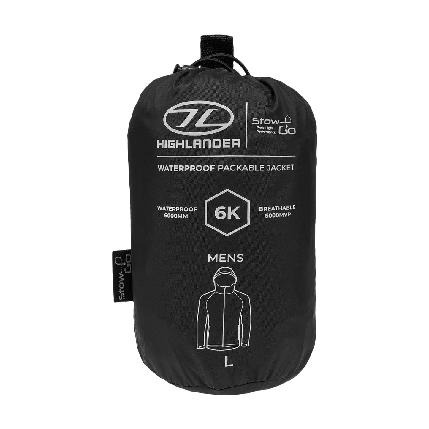 Highlander Stow & Go L Regenjacke mit geringem Packmaß