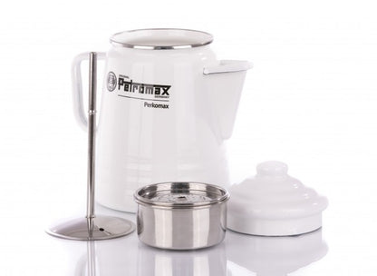 Perkomax Kaffeebereiter Kaffekanne weiß