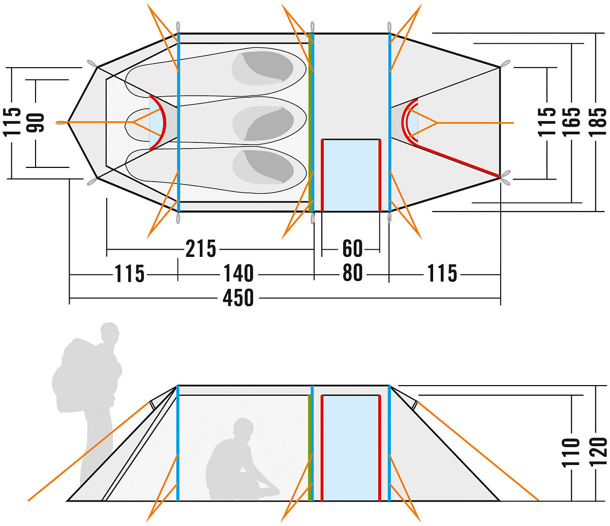 Tatonka Polar 3 Tunnelzelt