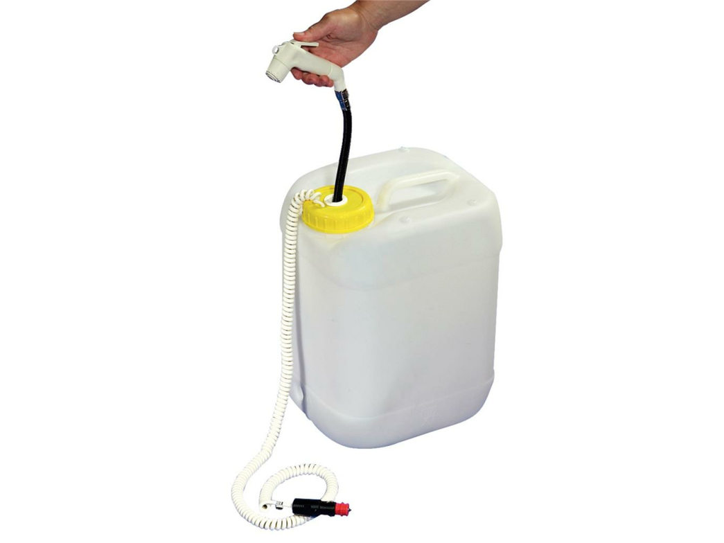 Comet Mobildusche Solo mit Weithalskanister - 12 V Dusche mit Kanister