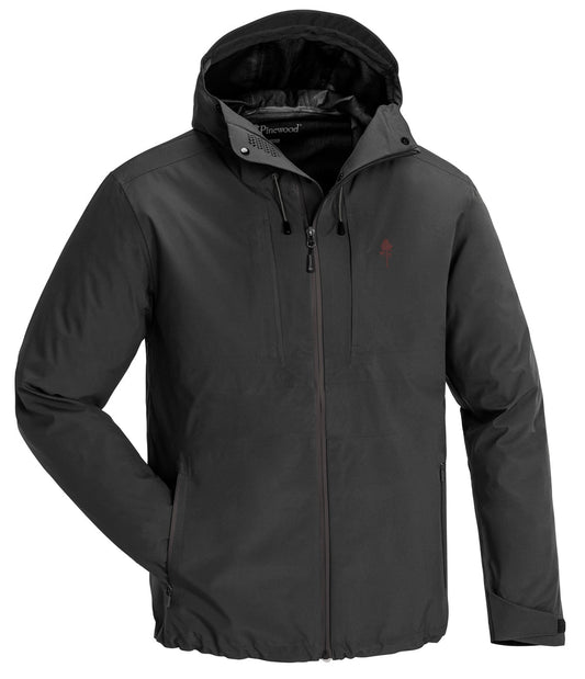 Abisko /Telluz Regenjacke D.Anthrazit - 2XL - Pinewood - Wildnissport