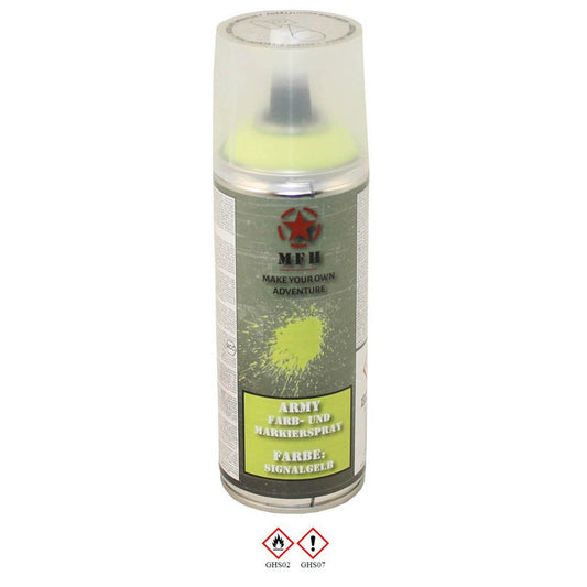 Army Farb - und Markierspray Signalgelb 400ml - MFH - Wildnissport