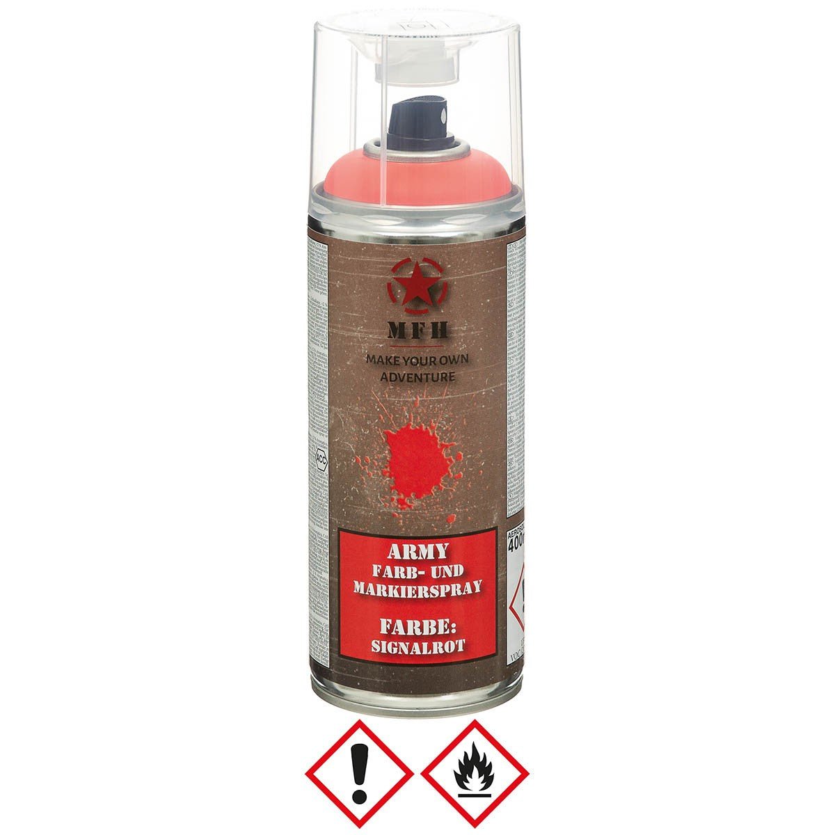Army Farb - und Markierspray Signalrot 400 ml - MFH - Wildnissport