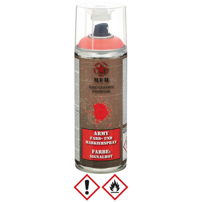 Army Farb - und Markierspray Signalrot 400 ml - MFH - Wildnissport