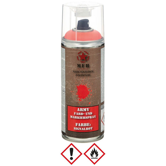 Army Farb - und Markierspray Signalrot 400 ml - MFH - Wildnissport