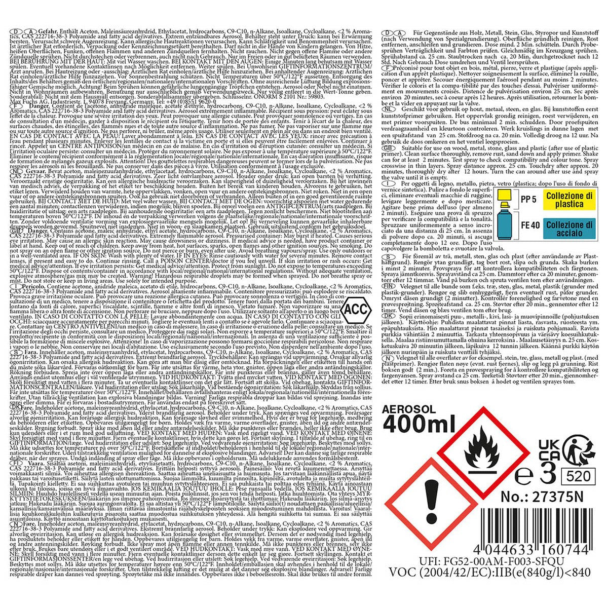 Army Farb - und Markierspray Signalrot 400 ml - MFH - Wildnissport