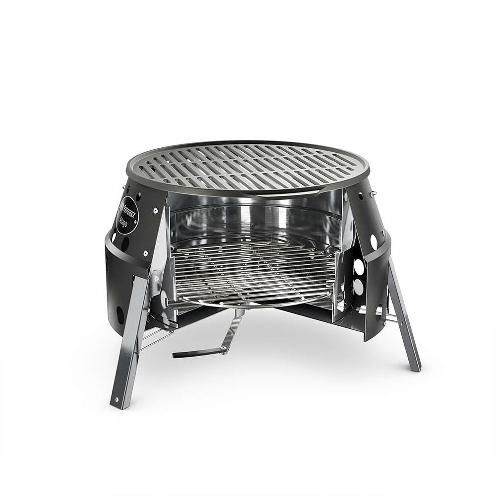 Atago Holz und Kohle Grill Schwarz - Petromax - Wildnissport