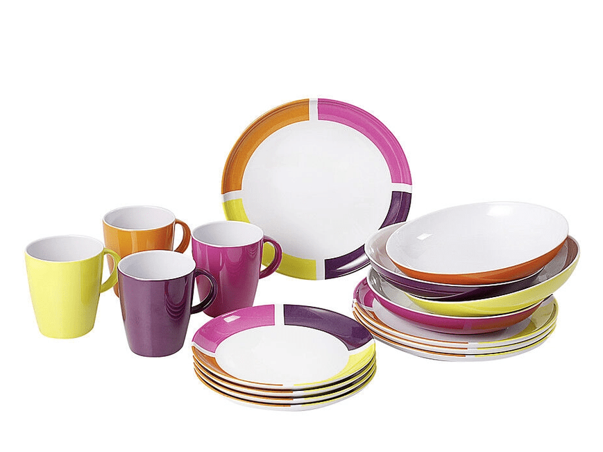 Brunner Spectrum Flame Geschirrset (16 - teilig) - Brunner - Wildnissport