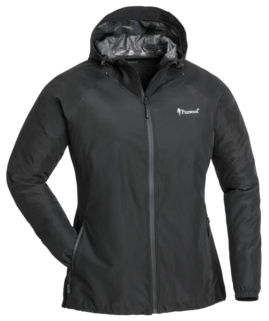 Caribou Ultra Lite Damen Jacke 2XL Schwarz Regenjacke - Pinewood - Wildnissport