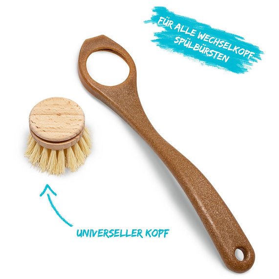 Chinchilla® 4er Set Wechselköpfe aus Holz für Spülbürste - Chinchilla - Wildnissport