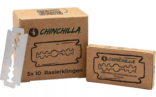Chinchilla® Rasierklingen 5x 10 Stück - Chinchilla - Wildnissport
