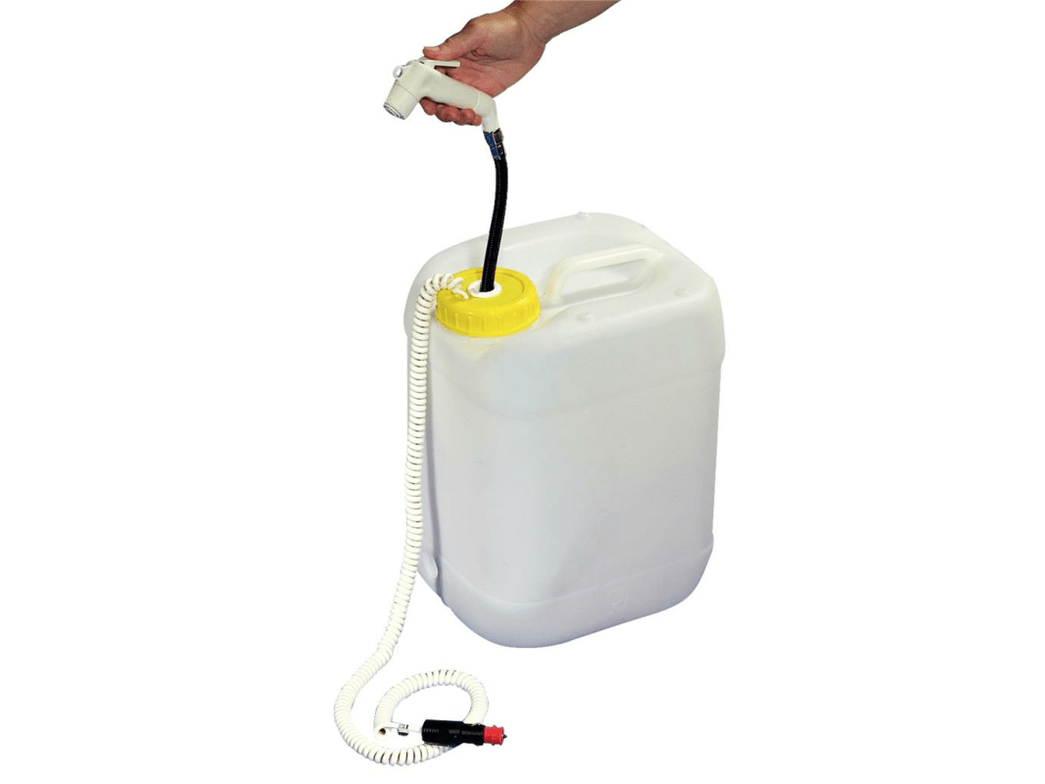 Comet Mobildusche Solo mit Weithalskanister - 12 V Dusche mit Kanister - MOVERA - Wildnissport