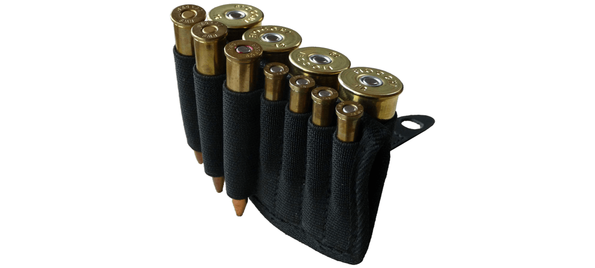 Das Etui 3x gr. Kugel/4x kl. Kugel/4x Schrot Olivgrün Cordura - Niggeloh - Wildnissport