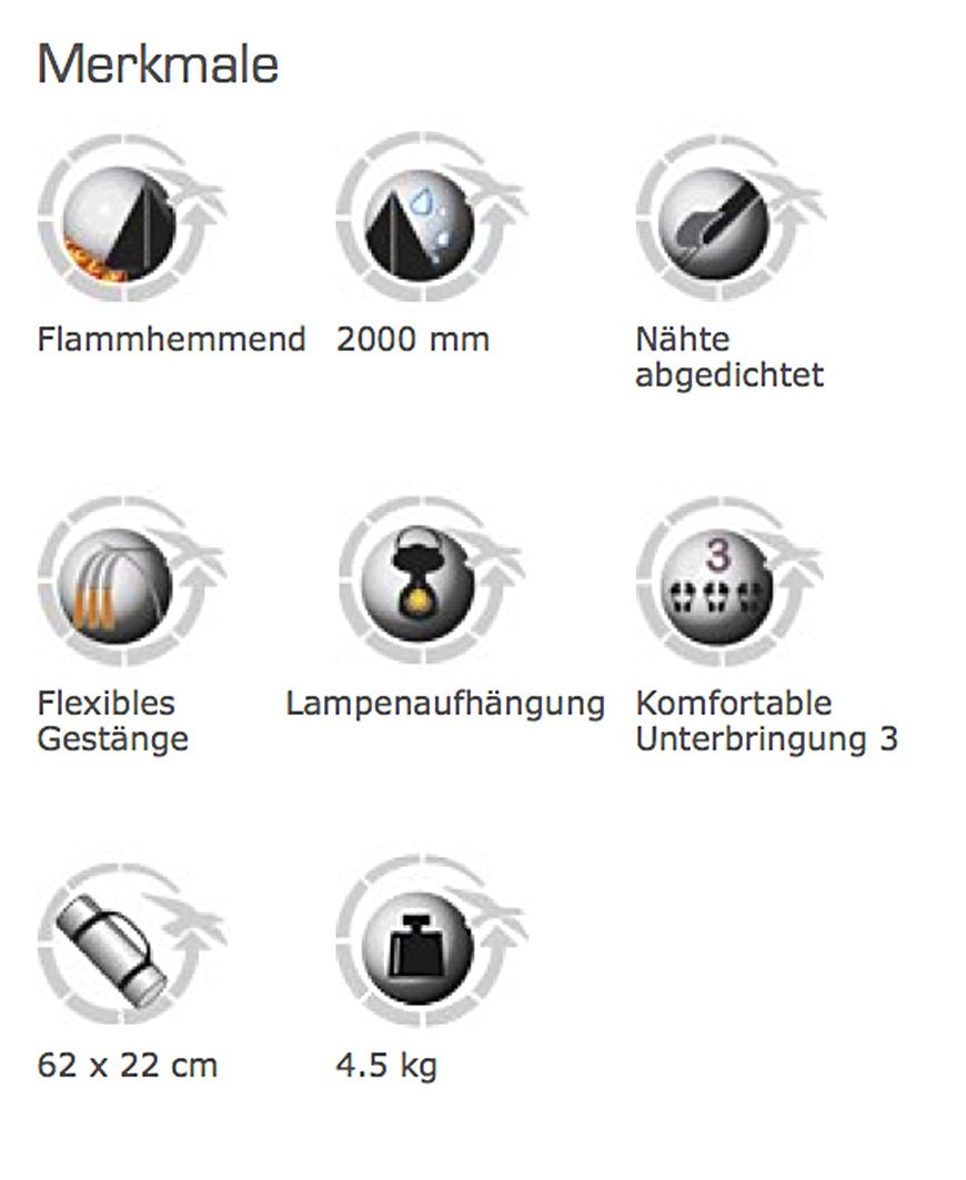 Easy Camp Eclipse 300 Kuppelzelt mit Vorraum - Easy Camp - Wildnissport
