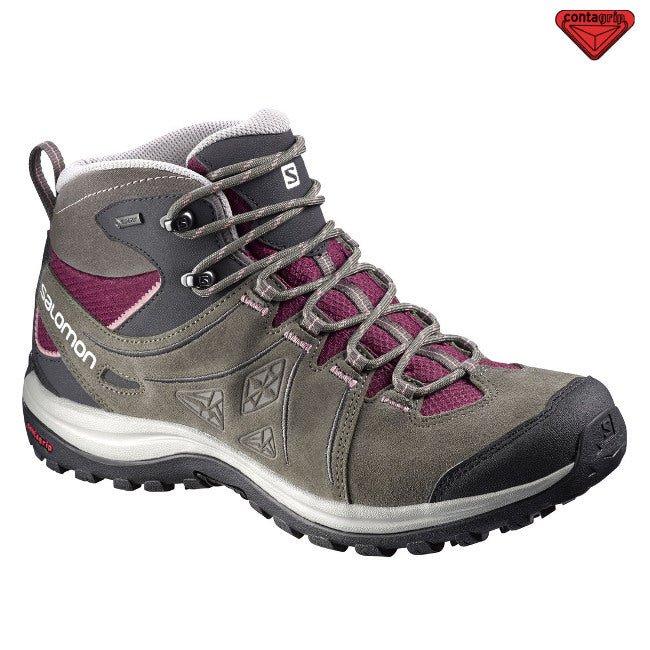 Ellipse 2 Mid LTR GTX Women 36,5 Bordeaux/Swamp/Dusty Pink - Salomon - Wildnissport