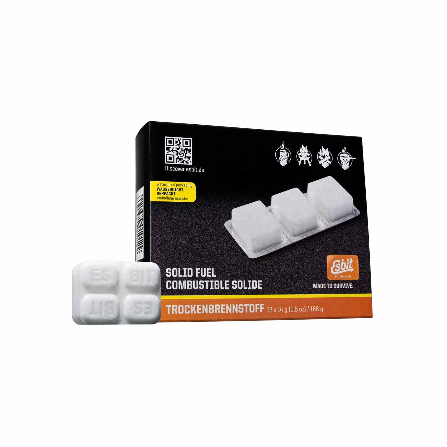 Esbit Trockenbrennstoff-Tabletten (12x14g) - Esbit - Wildnissport