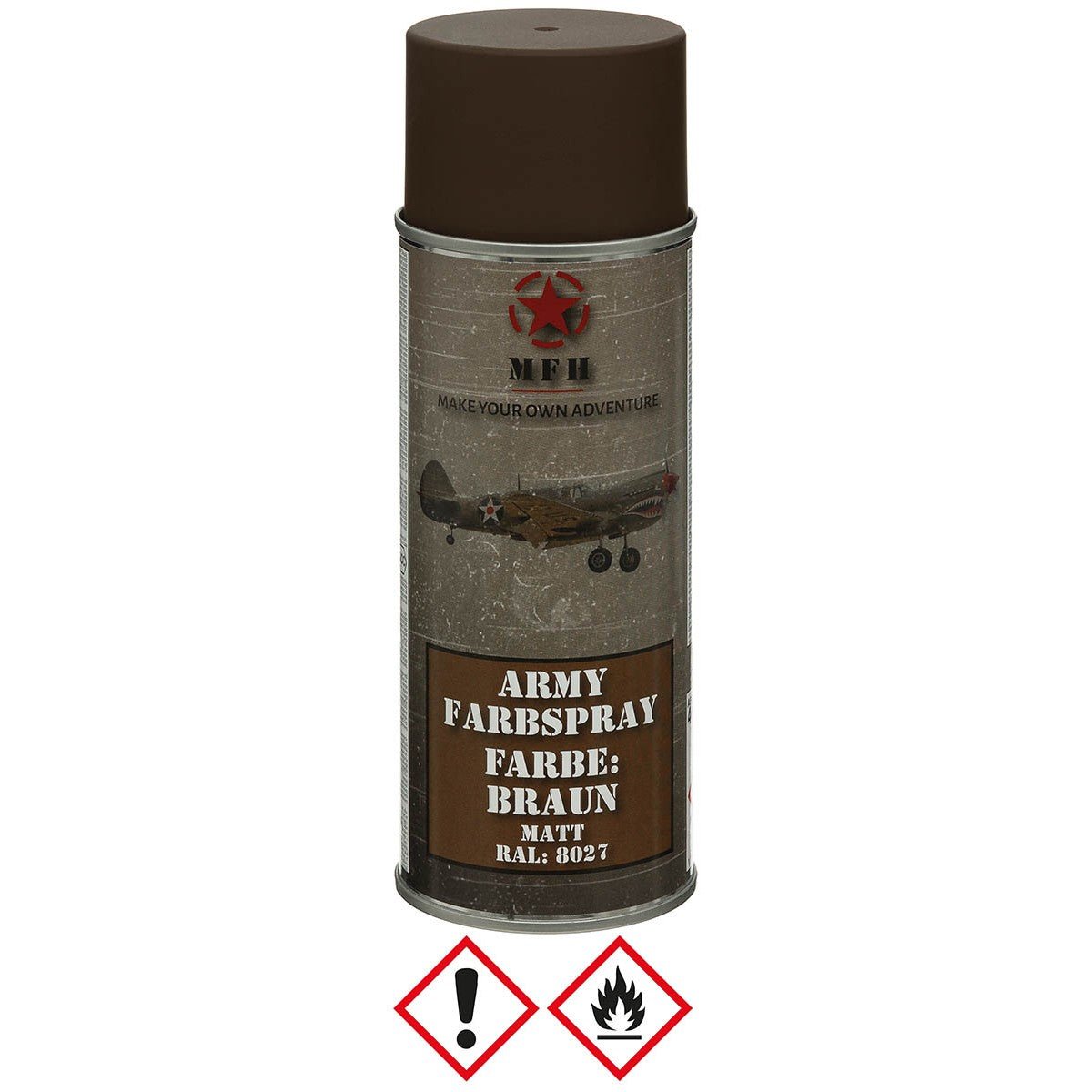 Farbspray Army 400ml braun matt - MFH - Wildnissport