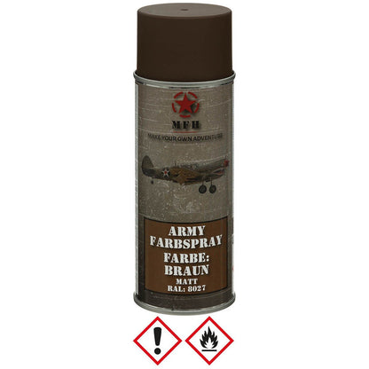 Farbspray Army 400ml braun matt - MFH - Wildnissport