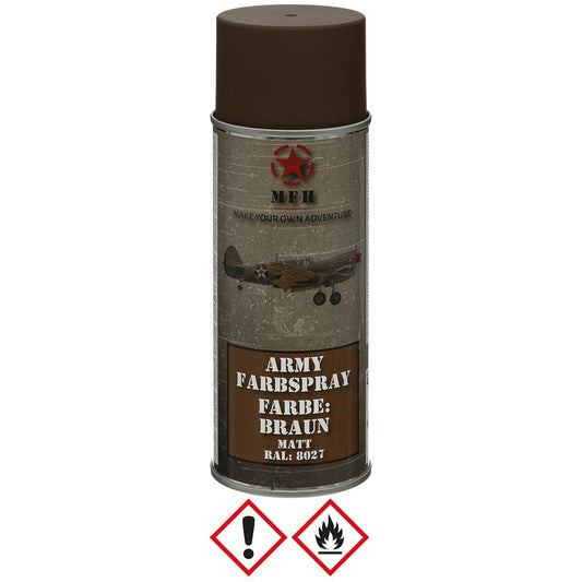 Farbspray Army 400ml braun matt - MFH - Wildnissport