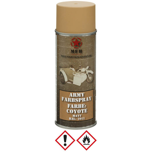 Farbspray Army 400ml Coyote matt - MFH - Wildnissport