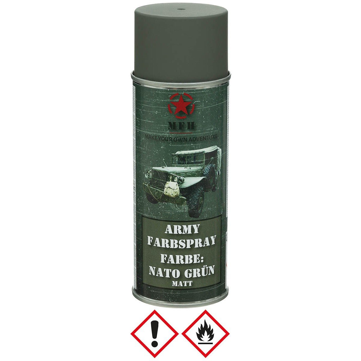 Farbspray Army 400ml Nato - Grün matt - MFH - Wildnissport
