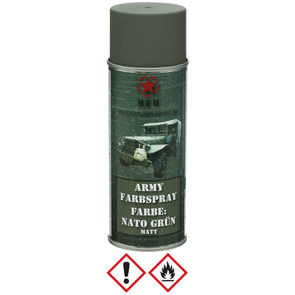 Farbspray Army 400ml Nato - Grün matt - MFH - Wildnissport