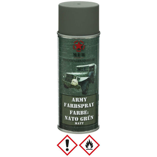 Farbspray Army 400ml Nato - Grün matt - MFH - Wildnissport