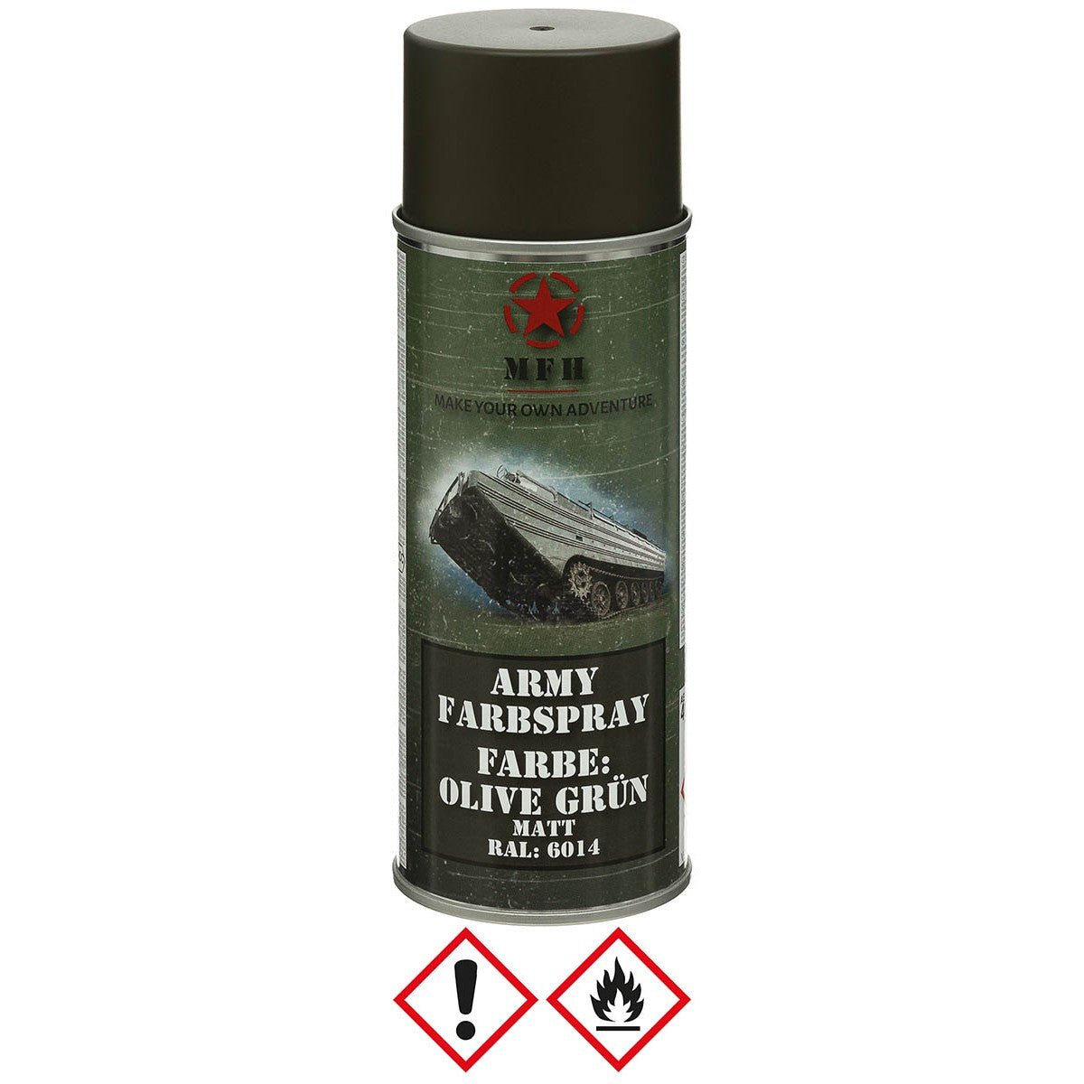 Farbspray Army 400ml Olive Grün matt - MFH - Wildnissport